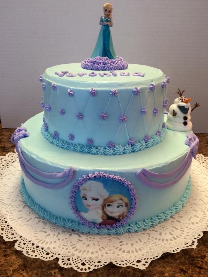 Frozen Themed Tiered Cake