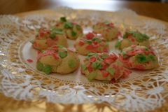 Pink/Green Almond Paste Cookie